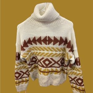 Elsamanda alpaca wool blend turtleneck sweater